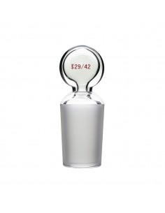 29/42 Hollow Glass Penny-Head Stopper