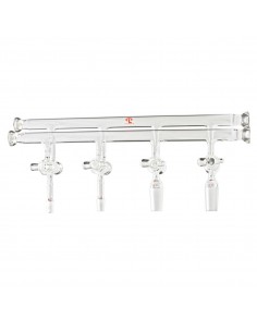 Compact Double Manifold with Size 15 O-Ring Joints