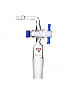 24/40 Teflon Stopcock Flow Control Adapter