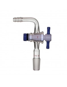 14/20 Teflon Stopcock Flow Control Adapter