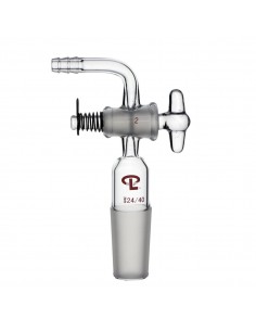 24/40 90 degree Glass Stopcock Vacuum Adapter