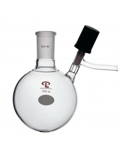 500mL  24/40  High Vacuum Valve  Reaction Flask