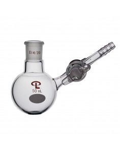 50mL  14/20  With Glass Stopcock  Reaction Flask