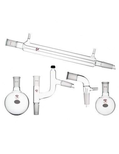 500 mL, 24/40 Glass Vacuum Distillation Apparatus with Claisen Adapter