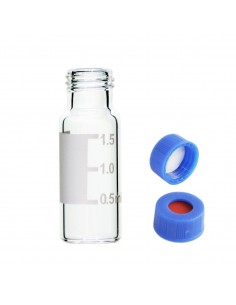 2 mL Clear Screw-Thread Vials and 9-425 Caps, ID Patch,...